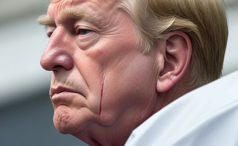 trump's ear