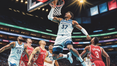 Timberwolves vs Houston Rockets Timeline