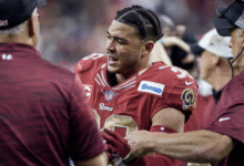 brandon aiyuk rams sideline scuffle
