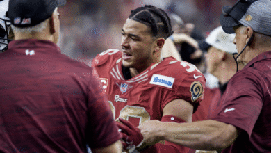 brandon aiyuk rams sideline scuffle