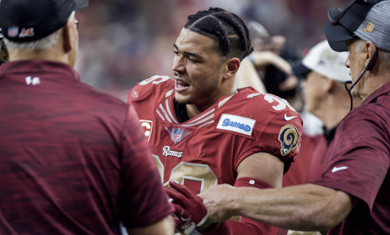 brandon aiyuk rams sideline scuffle